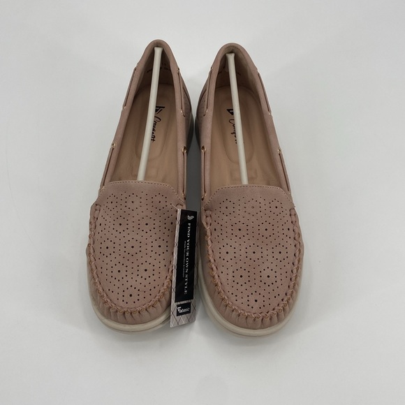 Jabasic Shoes Jabasic Pink Slip On Flat Boat Loafers Size 85 Poshmark